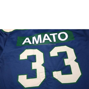 Low MOQ custom logo wholesale high quality printed <b>men</b> sports ice hockey jersey - Product Image 4