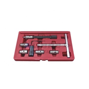 CALIBRE Herramientas de reparación de automóviles 7PC Diesel Inyector Seat Cutter Removal Tool Set con 1 año de garantía Incluye escariador y mango en T - Product Image 1
