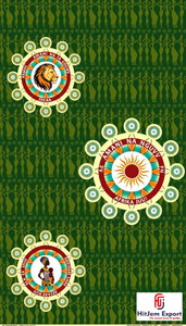 Tissu en coton de qualité supérieure avec imprimé africain personnalisé pour la couture de vêtements africains, les événements de mode et la décoration intérieure - Product Image 3