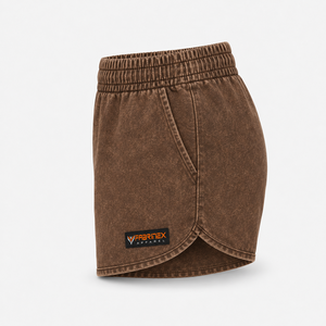 Shorts de Mujer de Cintura Alta con Botones, Lavado Ácido, Transpirables, Ecológicos, 100% Algodón, para Exteriores, Sexys - Product Image 2
