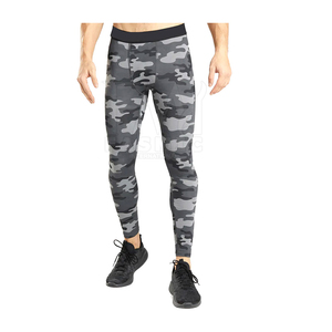 Leggings thermiques pour hommes avec logo personnalisé, fitness d'hiver, mode, taille élastique, tissu en coton et élasthanne, longueur intégrale, confortables, sport - Product Image 4
