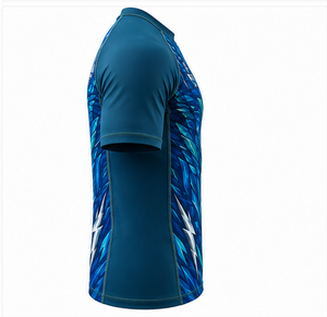 Camiseta de Compresión de Boxeo King of Rings para Hombre, Manga Larga, Morado y Gris, Impresión por Sublimación, Secado Rápido, Protección UPF50, Antibacteriana - Product Image 3