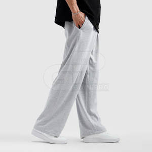 Pantalon ample à jambes larges pour hommes, design léger avec ceinture élastique, pour les voyages, les tenues décontractées et le confort quotidien - Product Image 4