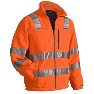 Outdoor Hi Vis Workwear A prueba de viento Hi Visibility Softshell Fabric Fashion Fleece Jacket para hombres - Product Image 2