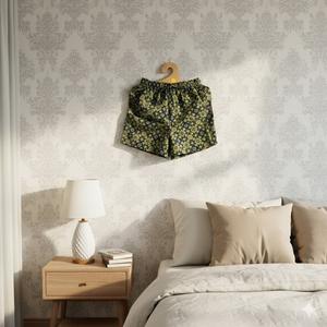 Shorts pour femmes 100% coton faits à la main, imprimé floral, style bohème, taille mi-haute élastique, basiques d'été durables, fabriqués à Jaipur - Product Image 2