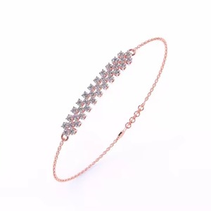 Moissanite Diamond Bracelet <b>for</b> Women and <b>Men</b>, Mix Cut Diamond Bracelet <b>For</b> Wedding, Solid Gold moissanite Bracelet - Product Image 4