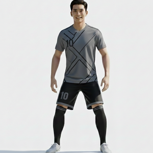 Tenues de football respirantes avec impression numérique, ensemble de vêtements de football personnalisés OEM, maillots de football, uniformes de football - Product Image 4