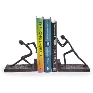 ที่กั้นหนังสือโลหะพรีเมียม ที่วางหนังสือแบบหนาพิเศษ ที่กั้นหนังสือกันลื่น ชั้นวางหนังสือสำหรับสำนักงาน ของตกแต่งบ้าน - Product Image 3