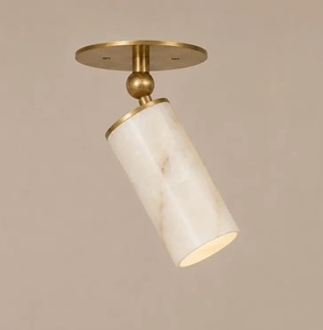 Modern Marble Ceiling Mount Light Fixture Round Indoor Home Decor Living Room Wall Lamp - Product Image 3