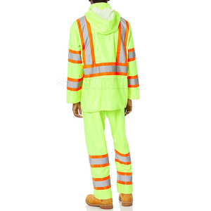 Overol de seguridad reflectante de alta visibilidad, ignífugo, de algodón industrial, con diseño moderno, uniforme de trabajo FRC para trabajadores, en venta. - Product Image 2