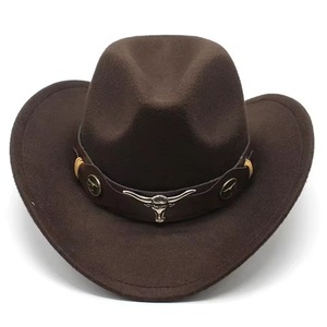 Sombrero de Vaquero de Cuero Fabricado en Pakistán, Piel de Vaca Premium, Ajustable, Casual para Exteriores, Personalizado, Gran Venta - Product Image 2