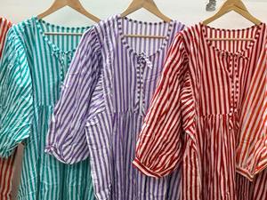 Robe midi en coton lavable à manches longues, imprimé animal, taille ample, style bohème, robe d'été - Product Image 6