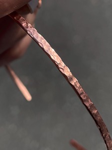 Handmade Crafts Hammered <b>Copper</b> <b>Magnetic</b> Bangle <b>Bracelet</b> Ecofriendly Women wedding engagement party Classic Gift for women - Product Image 2