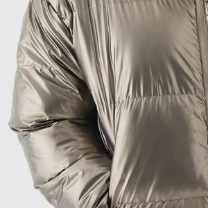 Chaqueta Acolchada con Capucha para Hombre, Negra, de Poliéster, con Cierre de Cremallera, Resistente al Viento, Informal, para Invierno, Corte Regular - Product Image 2