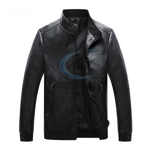 Dernier style, vente en gros, veste d'hiver en cuir coupe-vent pour homme, veste en cuir imperméable pour homme, best-seller - Product Image 3