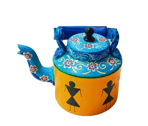 กาน้ำชาสแตนเลสทาสีด้วยมือพร้อมดีไซน์ทันสมัยปรับสีและโลโก้ได้สำหรับโรงแรมและร้านอาหาร - Product Image 1