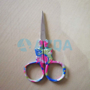 Stainless Steel Coloured Embroidery <b>Scissors</b> with Gold Blades for Thread Cutting <b>Sewing</b> and Needlework - Product Image 3