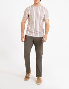 T-shirt ample à manches courtes pour homme, 100 % coton, tissu tricoté de haute qualité, motif élégant, prix attractif - Product Image 2