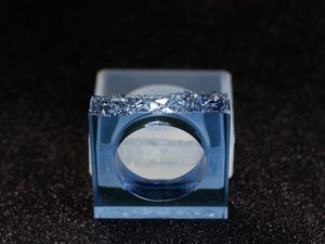 Anillos de Servilleta de Resina Azul de Diseño Moderno Hechos a Mano, Decoración de Mesa Única para Restaurante, Boda, Fiesta, Último Diseño en Stock - Product Image 5
