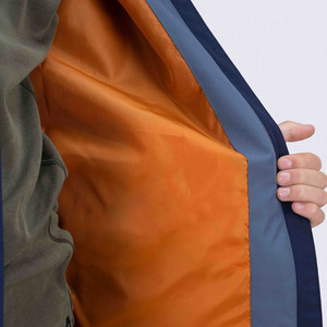 Chaqueta Acolchada Impermeable con Capucha para Hombre, Color Sólido, Exterior de Poliéster, Cierre de Cremallera, Ropa de Invierno para Exteriores, Estilo Deportivo - Product Image 5