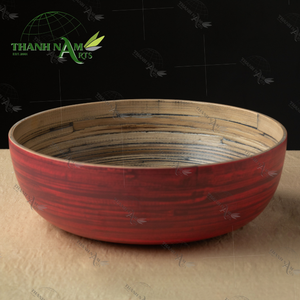 Tazón de Bambú Ecológico Hecho a Mano, Suave, D30cm X H10cm, Clásico Vietnamita, Desechable para Servir Ensaladas de Forma Sostenible en Fiestas y Cenas - Product Image 4