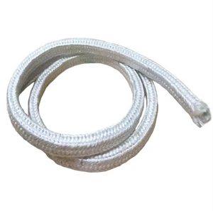 Cordon en fibre céramique isolant thermique et ignifuge, scellant tressé en fibre de verre résistant à la chaleur, fabriqué à partir de fibre de verre - Product Image 2