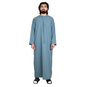 Premium Muslim <b>Thobe</b> Teal Luxury Kandura Traditional Arabic Wear Elegant <b>Mens</b> Jubba Soft and Breathable Modern Islamic Thobes - Product Image 1