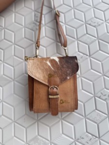 Bolso bandolera de piel de vaca con diseño Western Hair On Hide, elegante bolso de mano, de cuero vacuno de lujo, alta calidad, multiusos, estilo bohemio. - Product Image 1