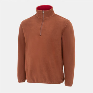 Sweat-shirt polaire pour homme à col zippé, chaud pour l'hiver, veste polaire thermique légère pour l'extérieur - Product Image 4