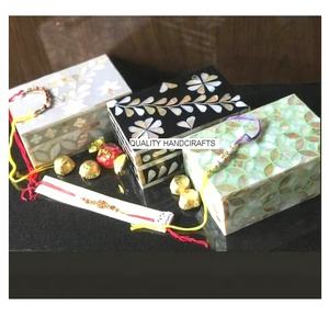 Nouvelle meilleure conception vadrouille coquille incrustation violet boîte à bijoux boîte polyvalente meilleure option pour les cadeaux à des fins d'artisanat de qualité - Product Image 5