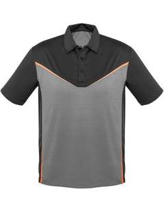 Camiseta Polo Personalizada para Hombre en Color Negro Carbón y Gris, Manga Corta, Poliéster y Algodón Piqué, Ropa Deportiva Casual para Golf, OEM - Product Image 1