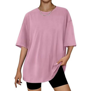 Comfortable Oversized Women's Short Sleeve Sportswear Tee Quick Drying Gym Shirt In All Colors - Product Image 1