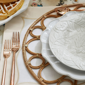 Wholesale Handwicker Boho Rattan <b>Placemats</b> <b>Round</b> <b>Placemats</b> for Dining Table Luxury from Vietnam - Product Image 5