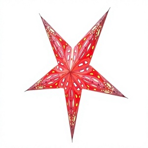 Laxmans Paper Star Lantern Eco-Friendly Reusable 60cm Traditional New Prints Pattern Handmade Christmas Decoration Wholesale - Product Image 1