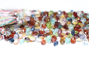 Cuentas en forma de pera de discoteca de 5x7mm y 8 pulgadas al por mayor, peras facetadas de piedras preciosas múltiples, materiales de piedra natural para la fabricación de joyas - Product Image 5