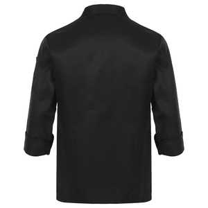 Chaqueta de Chef de Manga Larga de Algodón para Hombre, Talla Grande, Uniforme de Trabajo Impermeable para Camareros y Personal de Hotel, Abrigo de Punto - Product Image 2