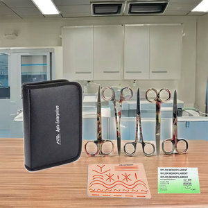 Surgical Instruments <b>Suture</b> <b>Kit</b> Surgical Medic Instruments Tools Skin Like Silicone <b>Suture</b> <b>Kit</b> For Medical Students Practice <b>Kit</b> - Product Image 1