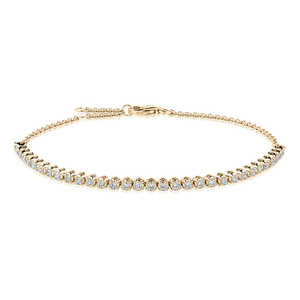 14K <b>Solid</b> <b>Gold</b> 0.50 Ct Lab Grown Diamond Tennis Bracelet IGI Certified Brilliant Cut Rhodium Plated Luxury Engagement Wedding - Product Image 5