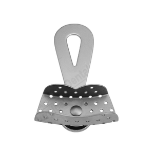 Bandeja de Impresión de Acero Inoxidable Premium con Mango Giratorio y Tornillo de Fijación, Uso Dental Profesional, Hecho a Mano en Pakistán - Product Image 1