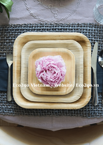 จานใบปาล์มแบบเรียบง่ายสำหรับงานแต่งงาน งานจัดเลี้ยง โรงแรม และร้านอาหาร - Product Image 5