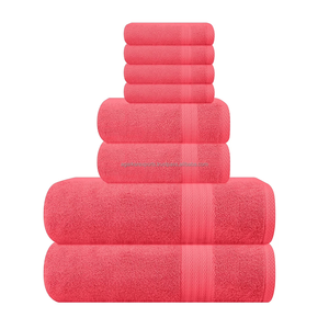 Premium 600gsm <b>Embroidered</b> Cotton Bath <b>Towels</b> Thick Plush & Quick-Dry Set - Product Image 3