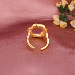 Anillo Ajustable de Latón Chapado en Oro de Moda para Mujer, Regalo de Boda o Compromiso, Lote al por Mayor de 25 Pares - Product Image 3