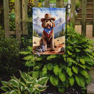Multicolor Labradoodle Cowboy Welcome Garden Flag Buzón Decorativo Yard Flag Banner para Patio Obra de arte para camas de flores pequeñas - Product Image 2