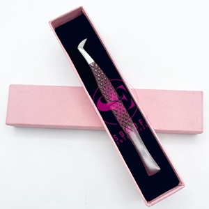 Professional Mini <b>Boot</b>-Shaped Stainless Steel Eyelash Tweezers Anti-Static Precision Durable Diamond Grip Smooth Tip Non-<b>Slip</b> - Product Image 5