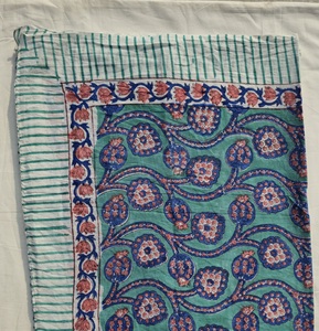 Hand Block Print Cotton <b>Sarong</b> Pareo Wholesale Floral Paisley Beach <b>Wrap</b> Lightweight Summer Cover Up Export Quality India - Product Image 1