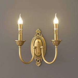 Applique Murale Dorée Royale Antique, Style Baroque Orné, pour Salon, Chambre, Hôtel, Décoration Intérieure de Luxe - Product Image 1