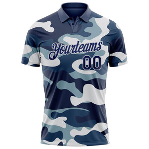 Polo de Golf Personalizable para Hombre, Azul Verde, Impresión por Sublimación, Transpirable, Deportivo, con Diseño de Nombre y Número - Product Image 2