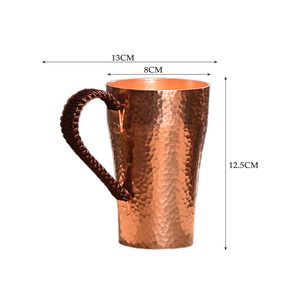 Premium Quality Pure Copper <b>Mug</b> Traditional Ayurvedic Design BPA Free Leak Proof Portable Dishwasher Safe <b>Large</b> Capacity - Product Image 6