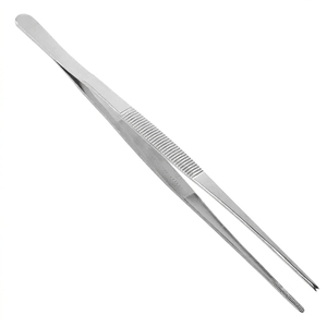 Pince de cuisine en acier inoxydable de 12 pouces, pince alimentaire manuelle pour la cuisson et l'utilisation en cuisine / Pince longue - Product Image 1