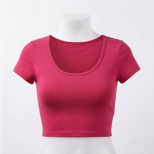 T-shirts courts pour femmes, design élégant, séchage rapide, respirants, vêtements de sport tendance, vêtements de fitness, vêtements de sport pour la salle de sport - Product Image 1